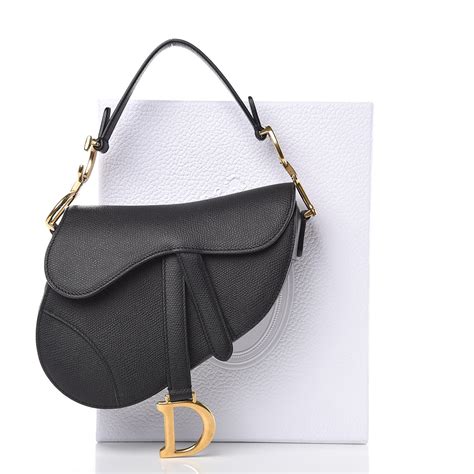 dior pantent leather mini saddle bag|CHRISTIAN DIOR Calfskin Mini Saddle Bag Black.